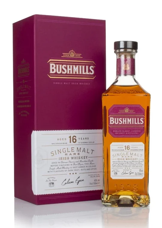 bushmills 16 year old whiskey