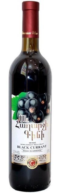 Shahnazaryan Blackcurrant Dry Red Wine 0.75l 12,5%