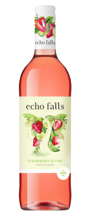 Echo Falls Fruit Fusion Strawberry & Lime Rose Wine 750ml 9%